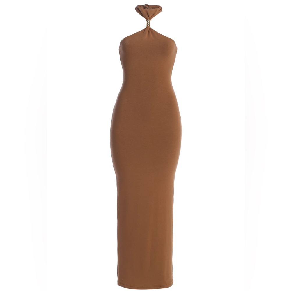 NWT Jluxlabel Pecan Jewel Of The Night Dress in Brown
